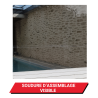 Bâche transparente de protection avec oeillets 6,5 x 3,5 m - PVC Cristal étanche 625 g/m²