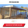 Bâche PVC imperméable et ignifugée 650g/m² pour toiture de Mobil Home 6 x 3,3 m - Coloris au choix - Modèle Azur
