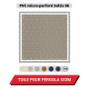 Toile PVC micro-perforé 400g/m² Soltis 96 pour pergola 5 x 3 m - Coloris au choix