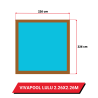 Bâche d'hivernage pour piscine hors sol bois Vivapool Lulu 226 x 226 cm