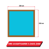 Bâche d'hivernage pour piscine hors sol bois Gré Avantgarde 326 x 326 cm