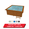 Bâche d'hivernage pour piscine hors sol bois Procopi BWT Weva carré 3x3 - 353 x 353 cm