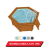 Bâche d'hivernage pour piscine hors sol bois Blooma Lunda Ø 412 cm