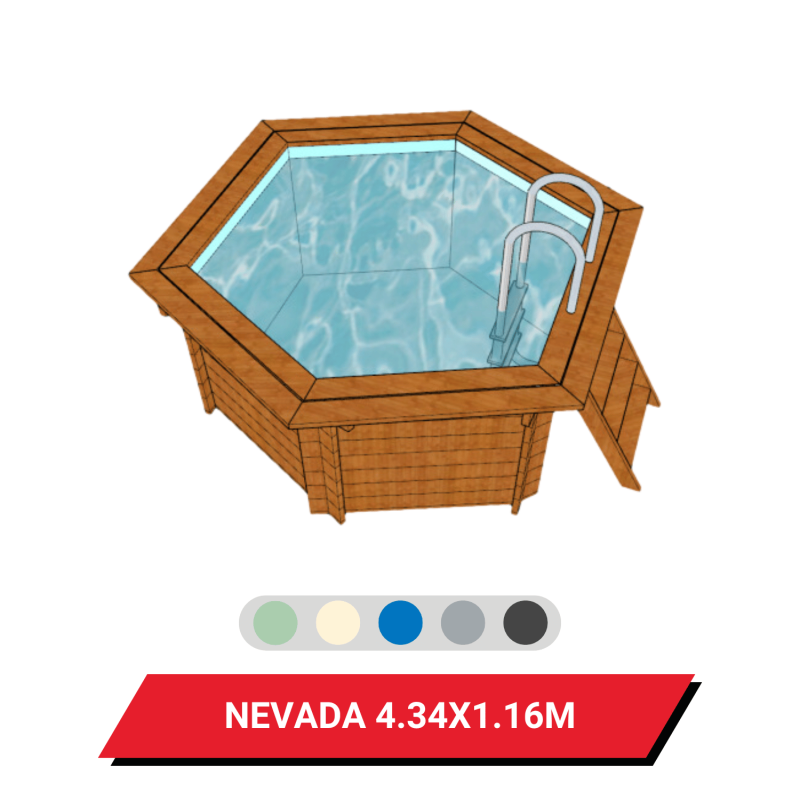 Bâche d'hivernage pour piscine hors sol bois Nevada Ø 434 cm