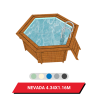 Bâche d'hivernage pour piscine hors sol bois Nevada Ø 434 cm