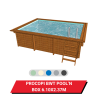 Bâche d'hivernage pour piscine hors sol bois Procopi BWT Pool'n Box 610 x 237 cm