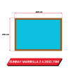 Bâche d'hivernage pour piscine hors sol bois Gré Sunbay Marbella 2 - 420 x 270 cm