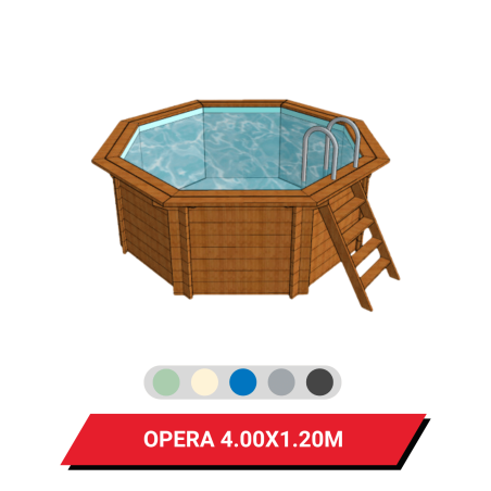 Bâche d'hivernage pour piscine hors sol bois Opera Ø 400 cm