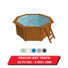 Bâche d'hivernage pour piscine hors sol bois Procopi BWT Tropic Octo 505 - Ø 505 cm
