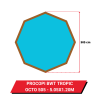 Bâche d'hivernage pour piscine hors sol bois Procopi BWT Tropic Octo 505 - Ø 505 cm