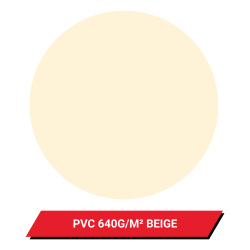 Bâche d'hivernage pour piscine hors sol bois Gré Sunbay Camomille & Wasabi 620 x 395 cm coloris beige