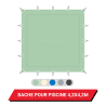Bâche d'hivernage pour piscine enterrée 4,2 x 4,2 m