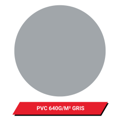 Bâche d'hivernage pour piscine enterrée 8,5 x 3,4 m coloris gris