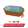 Bâche d'hivernage pour piscine hors sol bois Ubbink Ouessant 490 x 300 cm