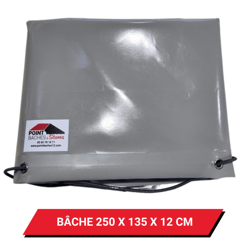 Bâche pour remorque 250 x 135 x 12 cm