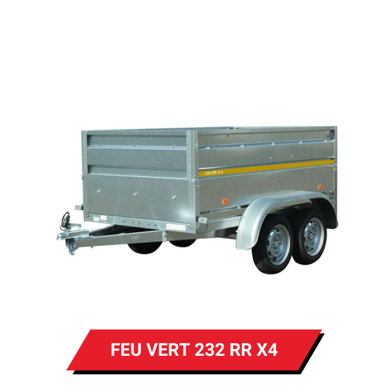 Bâche pour remorque Feu Vert 232 RR X4 - 231 x 136 x 12 cm