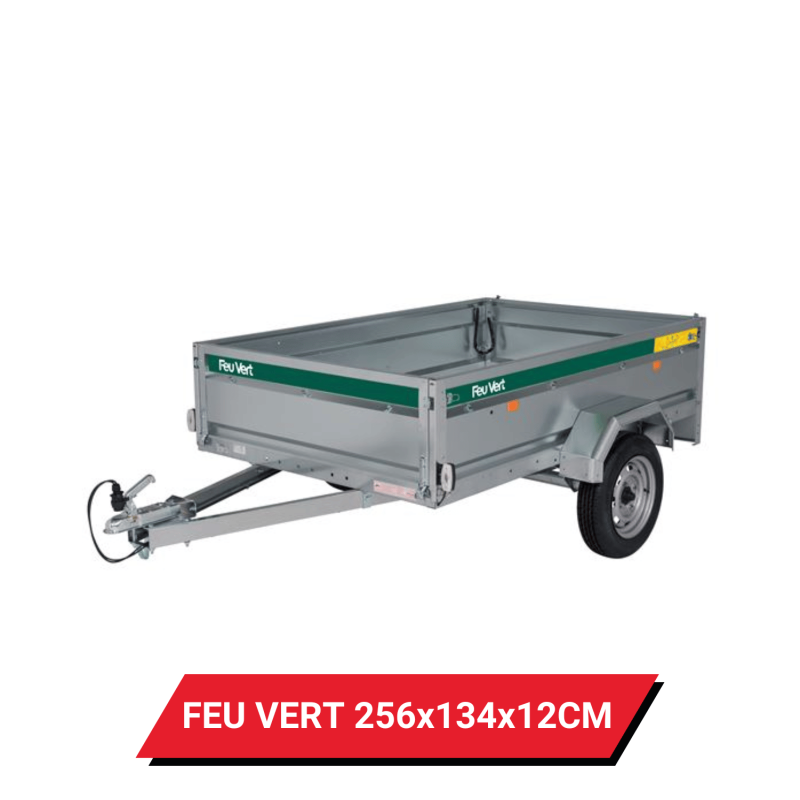 Bâche pour remorque Feu Vert - 256 x 134 x 12 cm