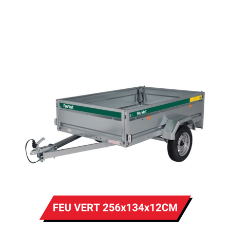 Bâche pour remorque Feu Vert - 256 x 134 x 12 cm
