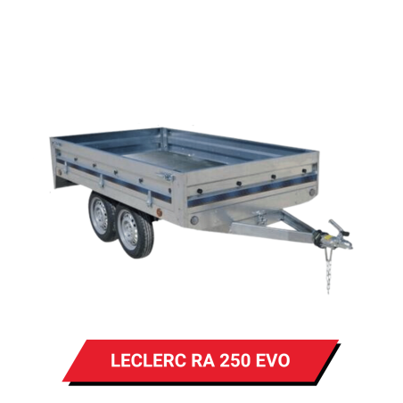 Bâche pour remorque Leclerc RA 250 EVO - 257 x 142 x 12 cm