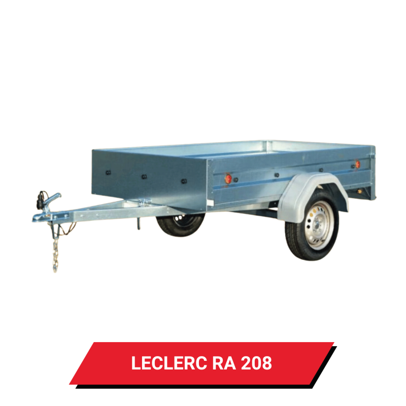 Bâche pour remorque Leclerc RA 208 - 208 x 120 x 12 cm