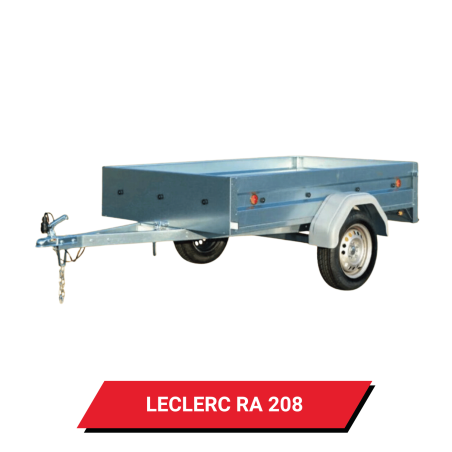 Bâche pour remorque Leclerc RA 208 - 208 x 120 x 12 cm