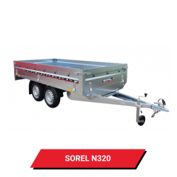 Bâche pour remorque Sorel N320 - 326 x 174 x 12 cm