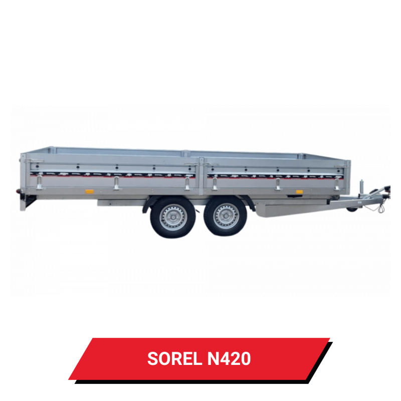 Bâche pour remorque Sorel N420 - 426 x 221 x 12 cm