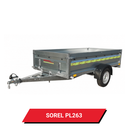 Bâche pour remorque Sorel PL263 - 269 x 135 x 12 cm