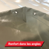 Bâche pour remorque Franc RB 2524 - 255 x 147 x 12 cm - Renfort dans les angles
