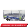 Bâche pour remorque Lider Venise 44300 réhaussée de 50 cm
