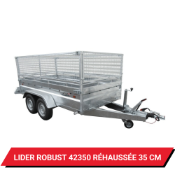 Bâche pour remorque Lider Robust 42350 réhaussée de 35 cm