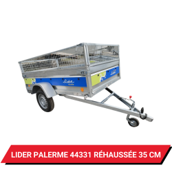 Bâche pour remorque Lider Palerme 44331 réhaussée de 35 cm