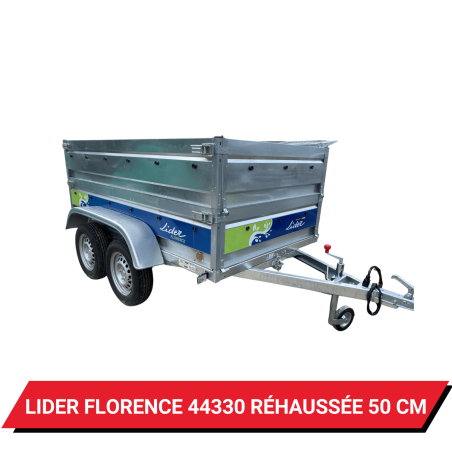 Bâche pour remorque Lider Florence 44330 réhaussée de 50 cm