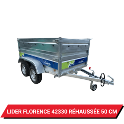 Bâche pour remorque Lider Florence 42330 réhaussée de 50 cm