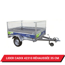 Bâche pour remorque Lider Cadix 42310 réhaussée de 35 cm