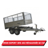 Bâche haute pour remorque Erdé Expert XRS 402 réhaussée de 60 cm - 407 x 187 x 72 cm