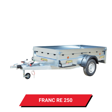 Bâche pour remorque Franc RE 250 - 256 x 148 x 12 cm