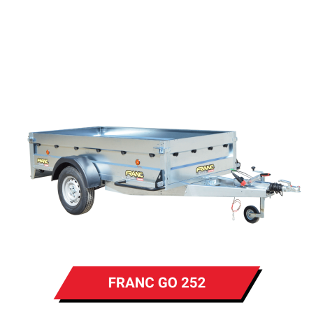 Bâche pour remorque Franc GO 252 - 256 x 134 x 12 cm