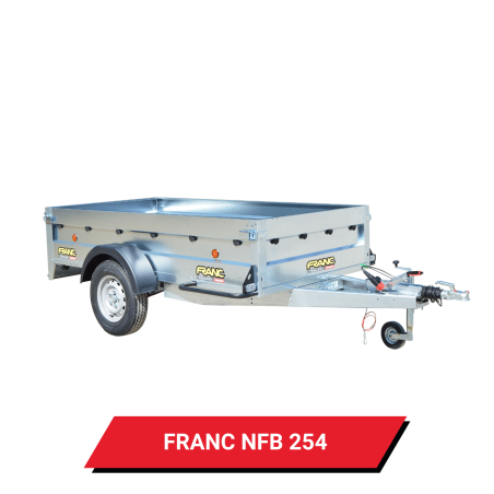 Bâche pour remorque Franc NFB 254 - 256 x 134 x 12 cm