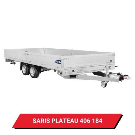 Bâche pour remorque Saris Plateau 406 184 - 413 x 191 x 12 cm