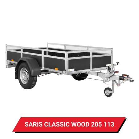 Bâche pour remorque Saris Classic Wood 205 113 - 211 x 119 x 12 cm