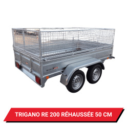 Bâche haute pour remorque Trigano RE 200 réhaussée de 50 cm