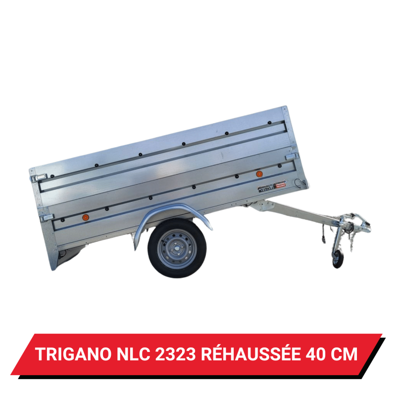 Bâche haute pour remorque Trigano NLC 2323 réhaussée de 40 cm