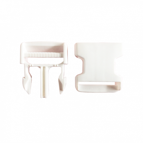 Boucle Clips blanche 40mm