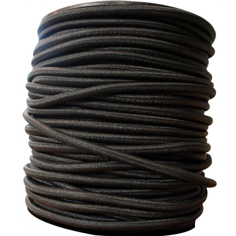 Boucle élastique (sandow) avec crochet métallique, sandow noir Ø: 6,00mm,  longueur: 13CM