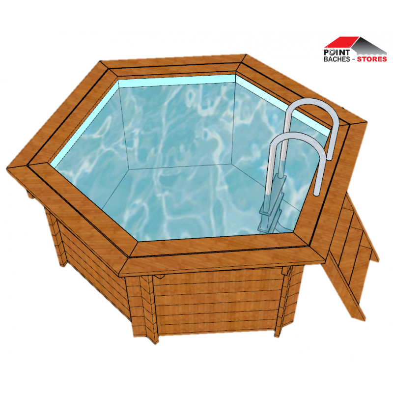 Bâche d'hiver pour piscine en bois LEMON 375x200cm - SUNBAY - Happy bois -  Le spécialiste des piscines hors sol en bois