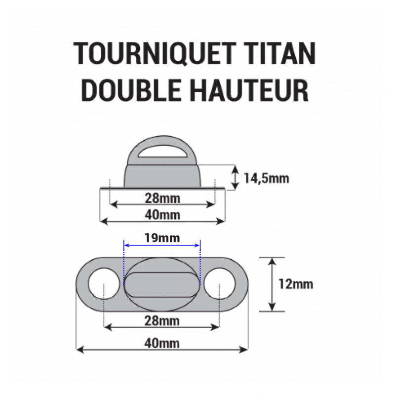 Tourniquet titan double hauteur
