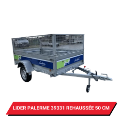 Bâche pour remorque Lider Palerme 39331 réhaussée de 50cm