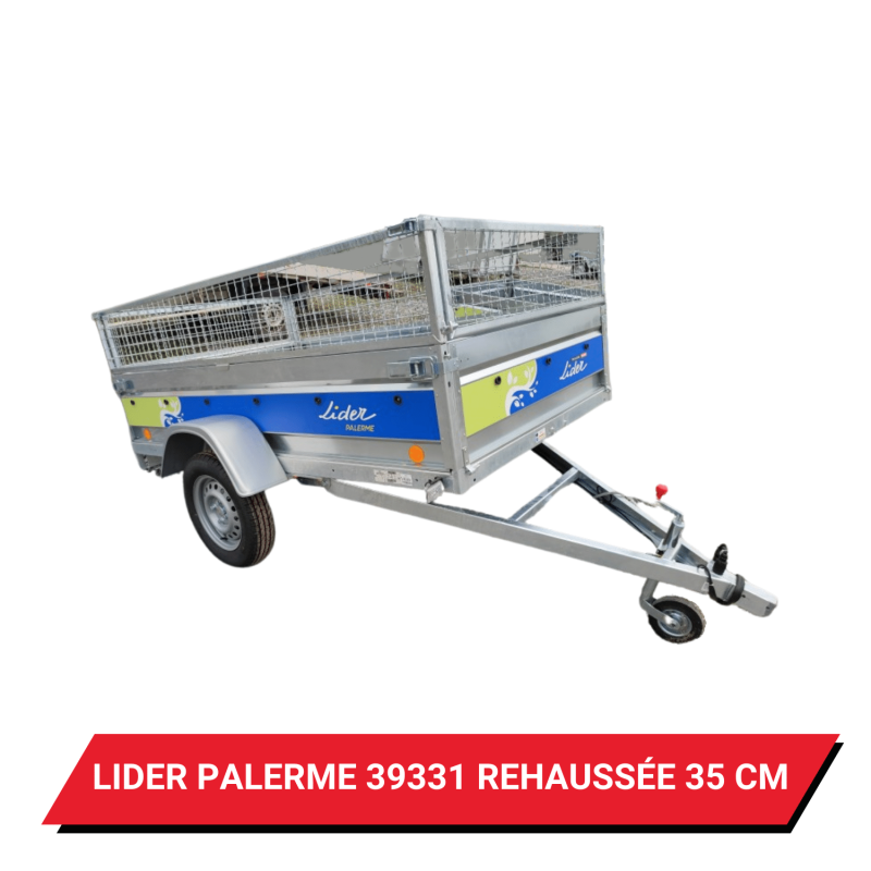Bâche pour remorque Lider Palerme 39331 réhaussée de 35cm