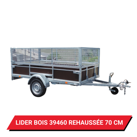 Bâche pour remorque Lider Bois 39460 réhaussée de 70cm